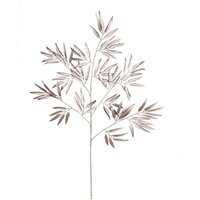 Artificial Metallic Bamboo Leaf Stem - Pink