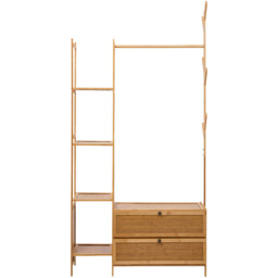 Multi-functional Wooden Coat Rack - Natural Wood - thumbnail 3