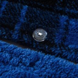 Check Blue Teddy Soft Cosy Fleece Duvet Set - Blue / Double - thumbnail 4