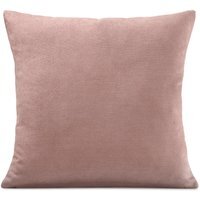 Plain Velvet Chenille Cushion - Blush