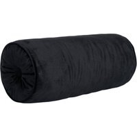 Soft Velvet Bolster Cushion - Black - image 1