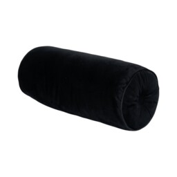 Soft Velvet Bolster Cushion - Black - thumbnail 3