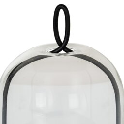 Nysa Medium Candle Holder with Glass Cloche Elegant Home Decor - Gold - thumbnail 2