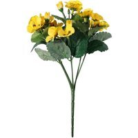 Yellow Pansy Plant 3 Pack Artificial Flowers - Yellow