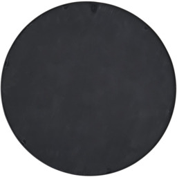Window Style Glass Wall Mirror Crossed Double Circle with Metal Frame - Black / 60cm - thumbnail 5