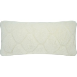 Cashmere Wool Pillow - White / 40cm / Diamond Pattern - thumbnail 3