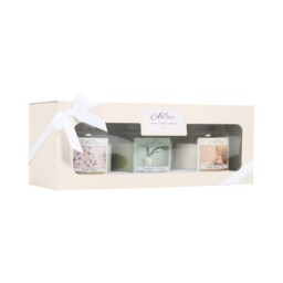 Pack of 3 Luxury Scented Mason Jar Candles - Fresh Cotton / White Musk & Linen / Eucalyptus & Sea Salt - thumbnail 3