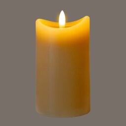 Luxe Collection Taupe Melted LED Candle Flameless, Safe, Natural Glow - Taupe - thumbnail 3