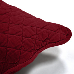Premium Cotton Velvet Luxury Cushion - Red - thumbnail 3