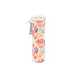Pastel Shell Coconut Sea Salt Candle Beachy Home Decor Gift - Light Pink - thumbnail 2
