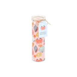 Pastel Shell Coconut Sea Salt Candle Beachy Home Decor Gift - Light Pink - thumbnail 5