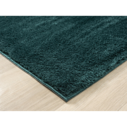 Comfy Washable Low Pile Living Room Plain Area Rug - Emerald / 200x280 cm - thumbnail 4