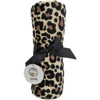 Leopard Print Fleece Throw