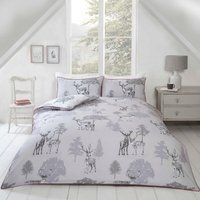 Sherwood Grey Duvet Cover Set - Grey / Double