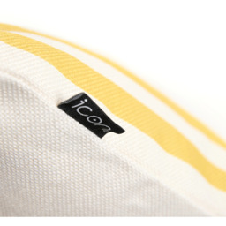 icon Striped Print 43x43cm Scatter Cushion - Yellow - thumbnail 3
