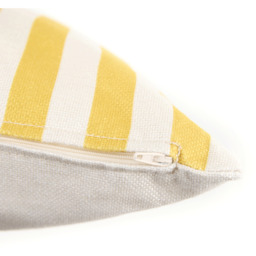 icon Striped Print 43x43cm Scatter Cushion - Yellow - thumbnail 4