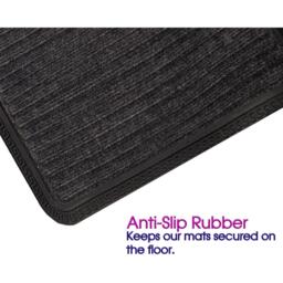 Decorative Striped Door Mats - Black - thumbnail 3