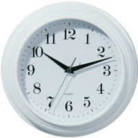 Pelham 25cm Dia Vintage White Wall Clock - White