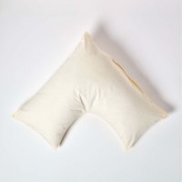 200 Thread Count Egyptian Cotton V Shape Pillowcase - Cream - image 1