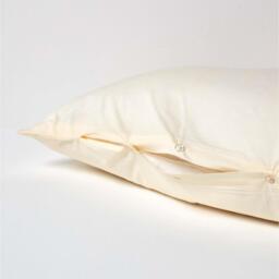 200 Thread Count Egyptian Cotton V Shape Pillowcase - Cream - thumbnail 5