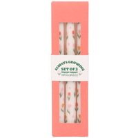 Set Of 3 Taper Candles - Orange