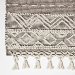Patna Beige and Natural Kilim Wool Rug - Beige / 200cm - thumbnail 3