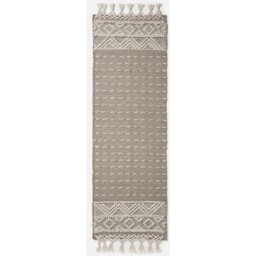 Patna Beige and Natural Kilim Wool Rug - Beige / 200cm - thumbnail 2