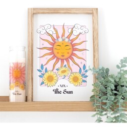 Radiant Sun Framed Wall Art Print For Cheerful Spaces - Multicolor - thumbnail 4