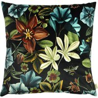 Midnight Garden Floral Square Feather Rich Cushion - Teal / 43cm