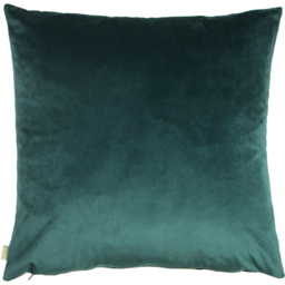 Midnight Garden Floral Square Feather Rich Cushion - Teal / 43cm - thumbnail 2