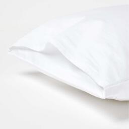 Organic Cotton Kids Pillowcases 40 x 60 cm 400 Thread Count, 2 Pack - White - thumbnail 2