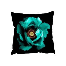 Cyan Peony Flower Outdoor Cushion - Green / 60cm - thumbnail 2