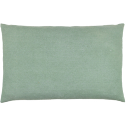 Pritta Cotton Embroidered Tasselled Cushion - Eucalyptus - thumbnail 5
