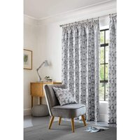 Skandi Pencil Pleat Curtains - Silver / 229cm / 274cm - image 1