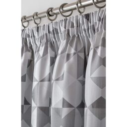 Skandi Pencil Pleat Curtains - Silver / 229cm / 274cm - thumbnail 2