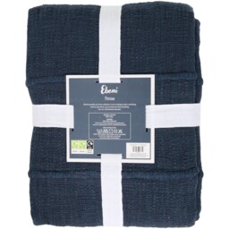 Eboni Tassel Throw - Navy - thumbnail 2