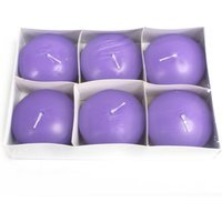 Large Lilac Floating Candle Romantic Wedding Decor Unscented Color Dipped - Purple