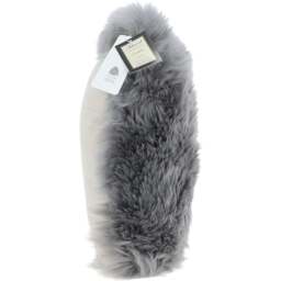 Real Sheepskin Cushion - Grey - thumbnail 3