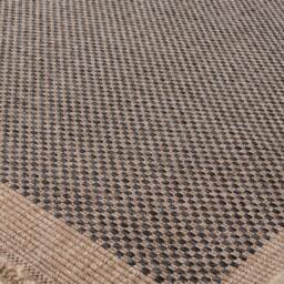 Nature Collection Checkered Outdoor Rug - Dark Grey / 200 x 290 cm - thumbnail 3
