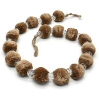 One Pom Pom Tieback - Latte