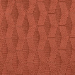 Pair of Tokyo Velvet Embossed Eyelet Thermal Room Darkening Curtains - Orange / 229cm / 183cm - thumbnail 5