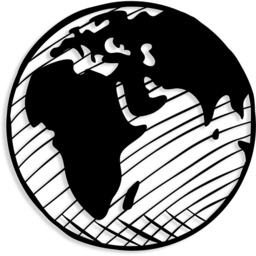 Our Planet  Wall Art Metal Decorative Object - Black - Black - thumbnail 2
