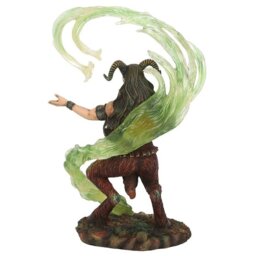 Earth Elemental Wizard Figurine Anne Stokes Collectible - Green - thumbnail 3