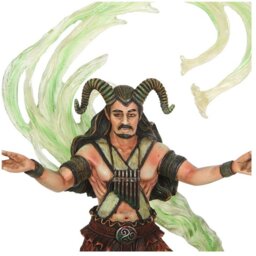 Earth Elemental Wizard Figurine Anne Stokes Collectible - Green - thumbnail 5