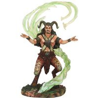 Earth Elemental Wizard Figurine Anne Stokes Collectible - Green - thumbnail 1