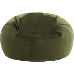 icon Kingston Classic Velvet Bean Bag - Olive Green - thumbnail 5
