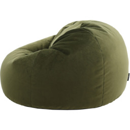 icon Kingston Classic Velvet Bean Bag - Olive Green - thumbnail 4
