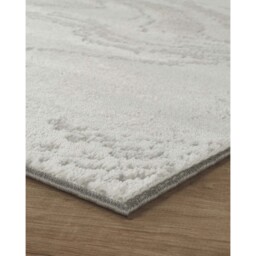 Perla Modern Abstract Action Living Room Area Rug Metallic Sheen Resin-Grey - Grey / 220cm - thumbnail 2
