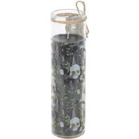 Poisonous Plants Deadly Nightshade Glass Tube Candle Gothic Decor Gift - Black - image 1