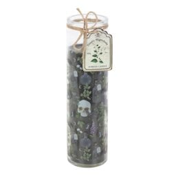 Poisonous Plants Deadly Nightshade Glass Tube Candle Gothic Decor Gift - Black - thumbnail 4